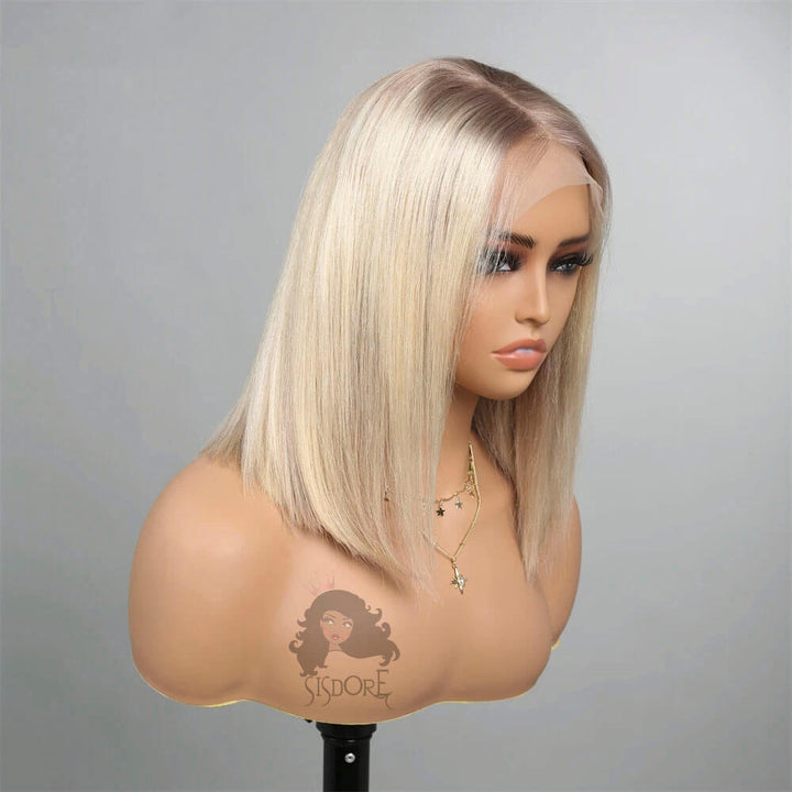 blonde ombre human bob wig 6