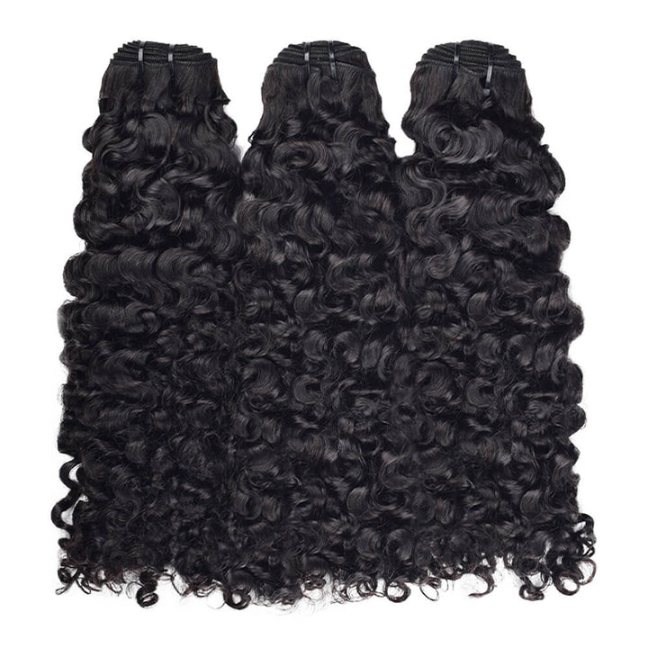 Raw Burmese curly hair bundles