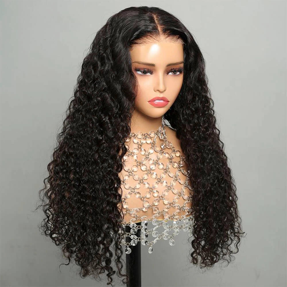 glueless wig deep wave hair