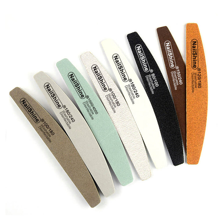 Double Sided Emery Board For Nails, Grit Nail Files Buffer Set (8 Pcs)