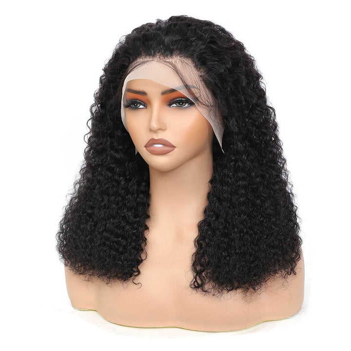 Jerry curly human hair wig 200% density