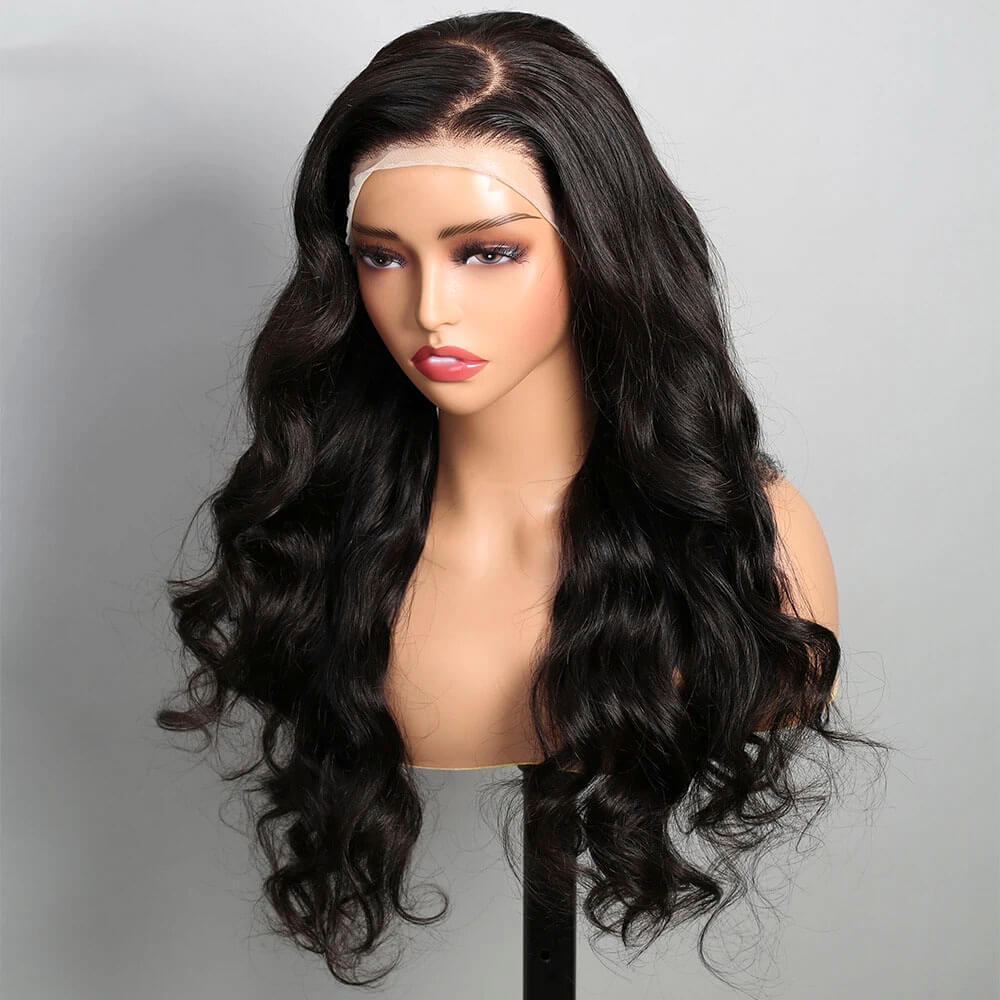 ready to go body wave human hair wig pre cut lace