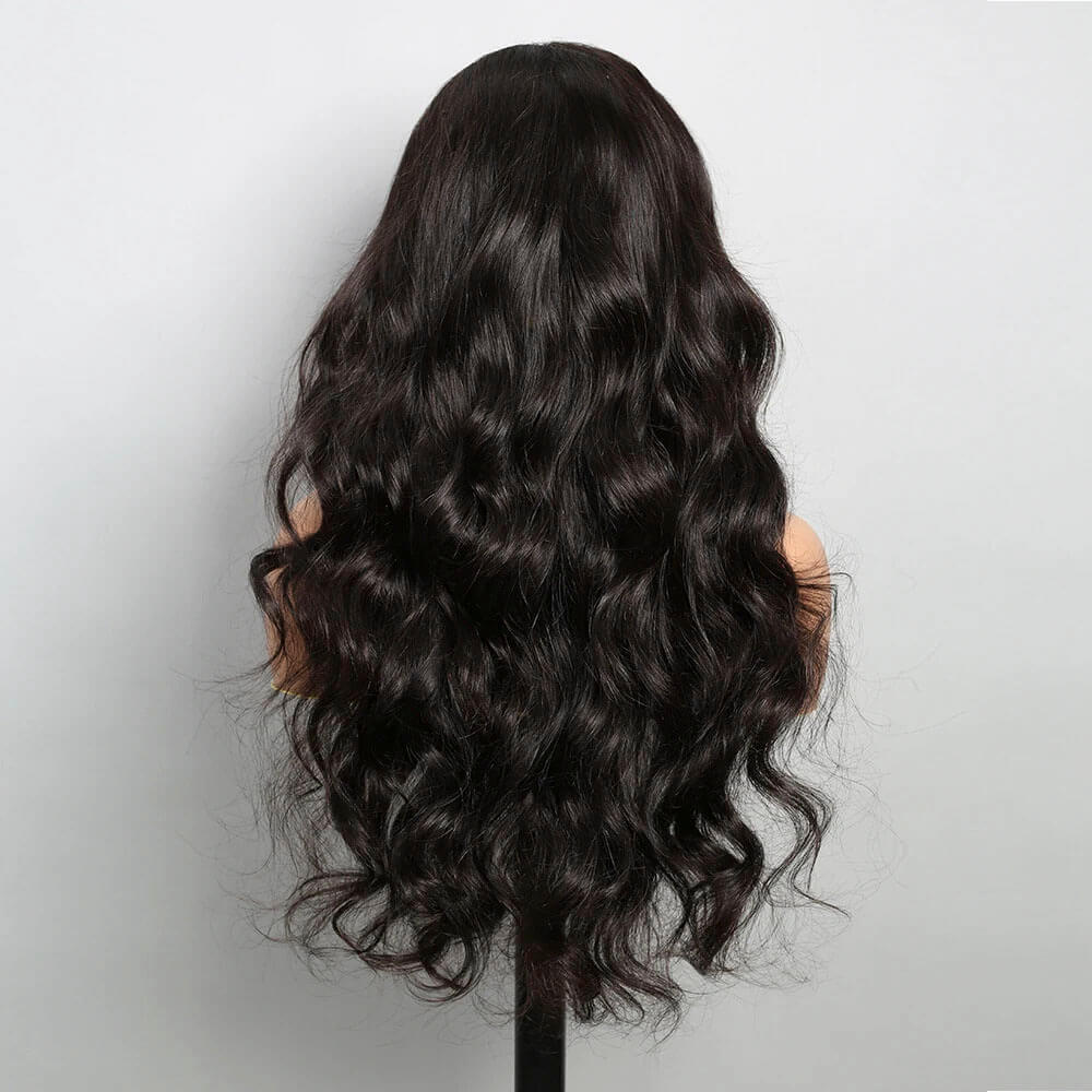 put on and go body wave human hair wig pre cut lace