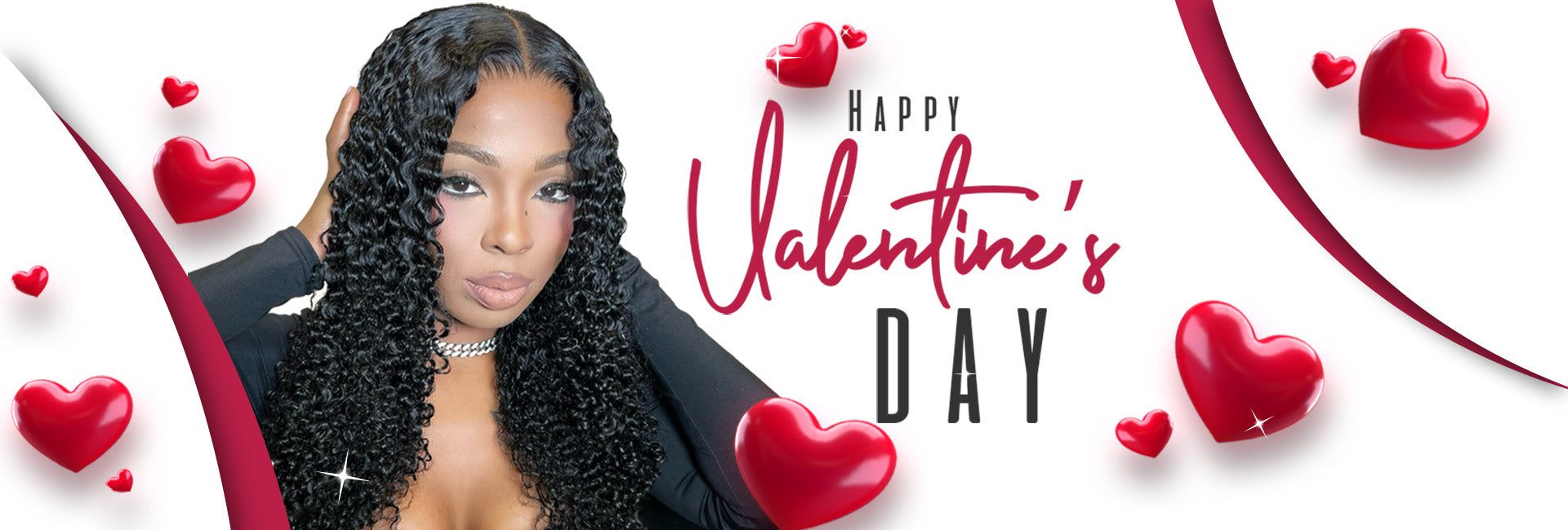 Burmese Curly Wig Valentine's Day Sale