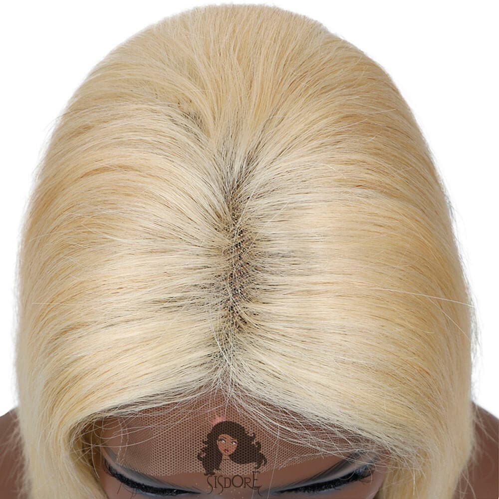 613 Blonde Bob Wig HD lace