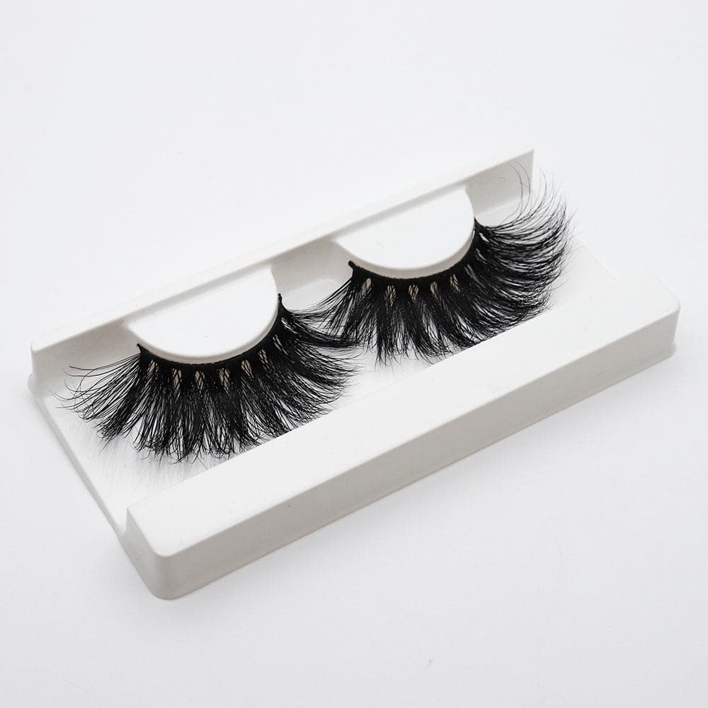 25mm Long Mink Hair Messy Multilayer Cross 3D False Eyelashes EL-002