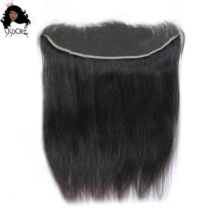 13x4 Lace Frontal black straight hair