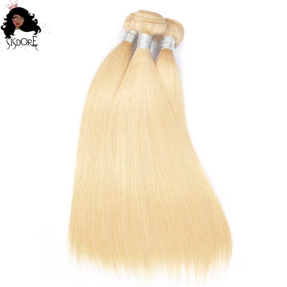 Blonde #613 Straight Virgin Human Hair Bundles